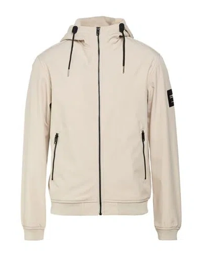 Jack & Jones Man Jacket Beige Size L Polyester In Neutral