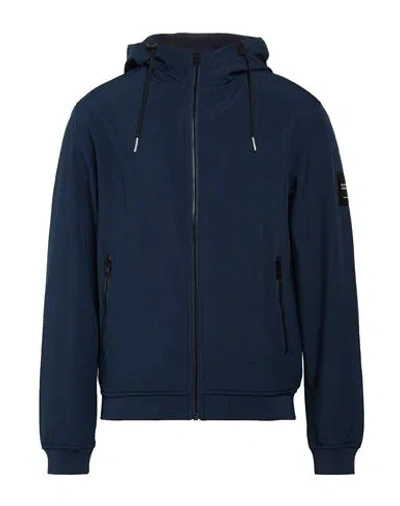 Jack & Jones Man Jacket Navy Size Xl Polyester In Blue