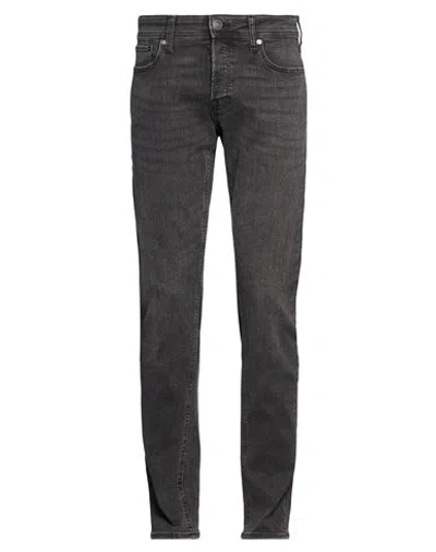Jack & Jones Man Jeans Black Size 31w-34l Cotton, Recycled Polyester, Polyester, Synthetic Fibers, V