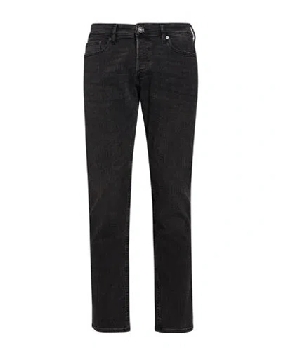 Jack & Jones Man Jeans Black Size 32w-32l Cotton, Recycled Polyester, Polyester, Synthetic Fibers, V