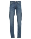 Jack & Jones Man Jeans Blue Size 29w-32l Cotton, Polyester, Elastane In Blue