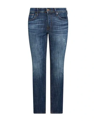 Jack & Jones Man Jeans Blue Size 28w-32l Cotton, Polyester, Elastane