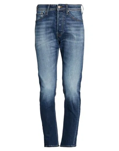 Jack & Jones Man Jeans Blue Size 29w-32l Cotton, Recycled Cotton, Polyester, Viscose, Elastane In Multi