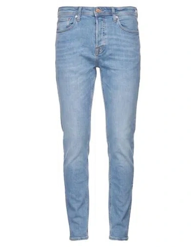 Jack & Jones Man Jeans Blue Size 29w-32l Cotton, Polyester, Organic Cotton, Recycled Cotton, Elastan