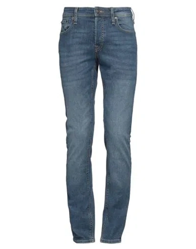 Jack & Jones Man Jeans Blue Size 29w-32l Cotton, Polyester, Elastane