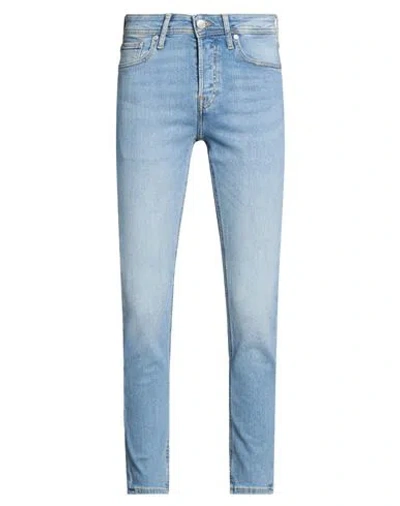 Jack & Jones Man Jeans Blue Size 30w-34l Cotton, Recycled Cotton, Elastane