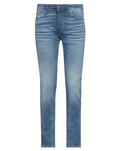 Jack & Jones Man Jeans Blue Size 30w-32l Cotton, Organic Cotton, Elastomultiester, Elastane