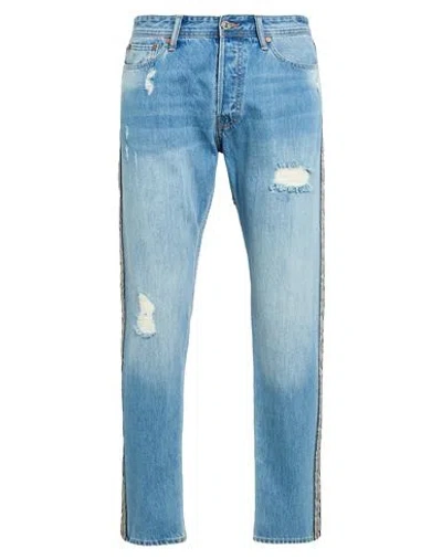 Jack & Jones Man Jeans Blue Size 31w-32l Cotton
