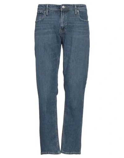 Jack & Jones Man Jeans Blue Size 32w-32l Cotton, Elastane