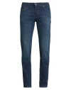 Jack & Jones Man Jeans Blue Size 33w-34l Organic Cotton, Recycled Cotton, Elastomultiester, Elastane In Blue