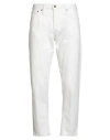 Jack & Jones Man Pants White Size 34w-32l Organic Cotton, Recycled Cotton In White