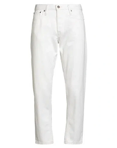 JACK & JONES JACK & JONES MAN JEANS WHITE SIZE 33W-34L ORGANIC COTTON, RECYCLED COTTON