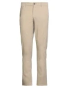 Jack & Jones Man Pants Beige Size 32w-34l Cotton, Elastane In Sand