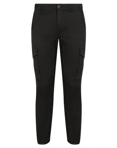 Jack & Jones Man Pants Black Size 29w-32l Cotton, Recycled Cotton, Elastane