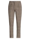 Jack & Jones Man Pants Brown Size 29w-32l Cotton, Recycled Polyester, Elastane