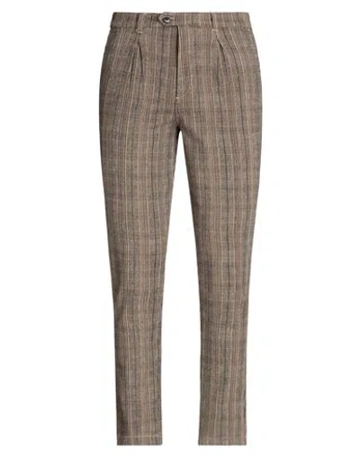 Jack & Jones Man Pants Brown Size 29w-32l Cotton, Recycled Polyester, Elastane In Brown