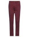 Jack & Jones Man Pants Burgundy Size 30w-32l Cotton, Elastane