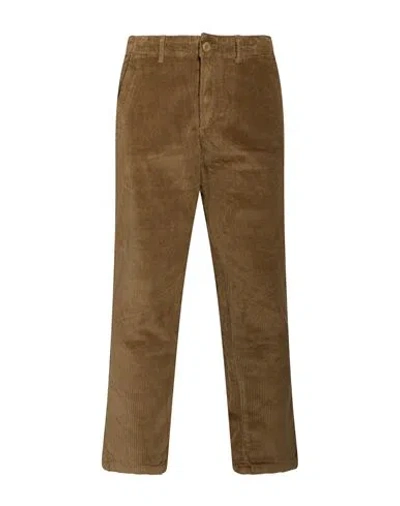 Jack & Jones Man Pants Khaki Size 34w-32l Cotton, Elastane In Brown