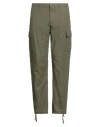 Jack & Jones Man Pants Military Green Size 34w-32l Cotton In Green