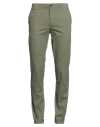 Jack & Jones Man Pants Military Green Size 30w-34l Cotton, Elastane