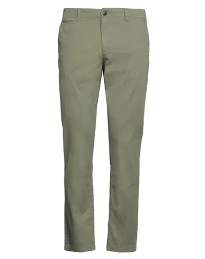Jack & Jones Man Pants Military Green Size 34w-32l Cotton, Elastane
