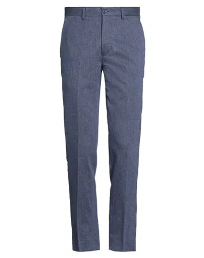 Jack & Jones Man Pants Navy Size 38 Cotton, Linen, Elastane In Blue