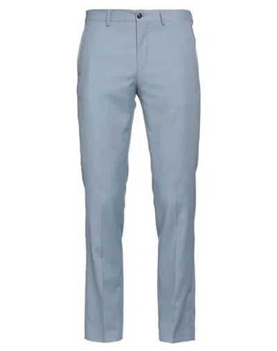 Jack & Jones Man Pants Sky Blue Size 32 Polyester, Wool, Elastane
