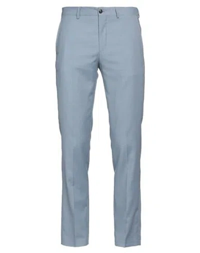 Jack & Jones Man Pants Sky Blue Size 34 Polyester, Wool, Elastane