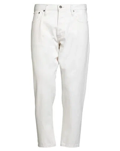 Jack & Jones Man Pants White Size 34w-32l Organic Cotton, Recycled Cotton