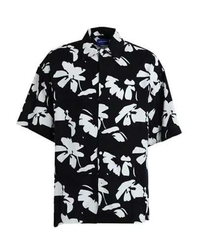 Jack & Jones Man Shirt Black Size S Linen, Livaeco By Birla Cellulose