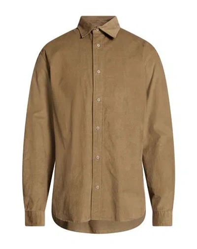 Jack & Jones Man Shirt Military Green Size Xxl Cotton, Lyocell