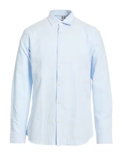 Jack & Jones Man Shirt Sky Blue Size L Cotton, Polyester