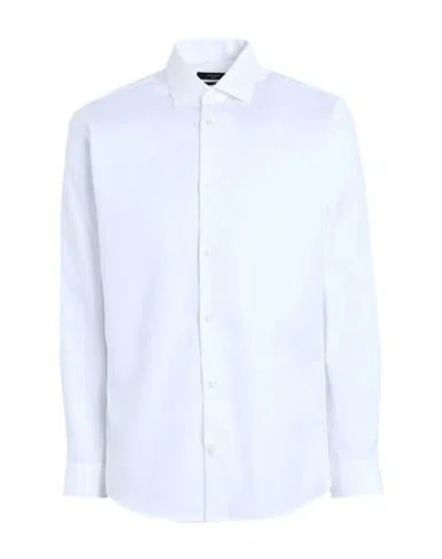Jack & Jones Man Shirt White Size 16 ½ Cotton