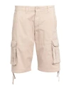 Jack & Jones Man Shorts & Bermuda Shorts Beige Size M Cotton, Elastane In Beige