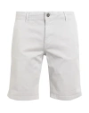Jack & Jones Man Shorts & Bermuda Shorts Light Grey Size Xxl Cotton, Elastane