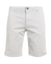 Jack & Jones Man Shorts & Bermuda Shorts Light Grey Size S Cotton, Elastane