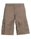 Jack & Jones Man Shorts & Bermuda Shorts Khaki Size Xxl Cotton In Brown