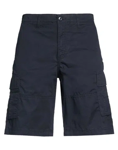 Jack & Jones Man Shorts & Bermuda Shorts Midnight Blue Size L Cotton