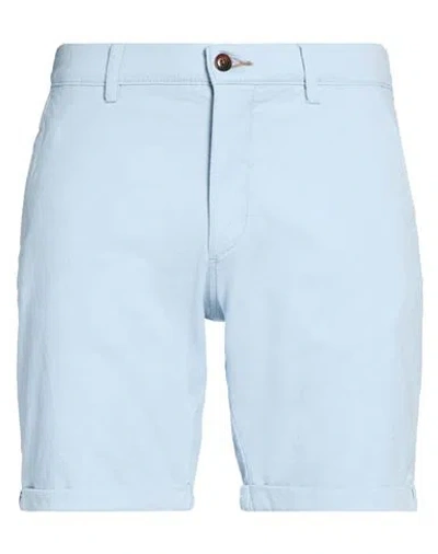 Jack & Jones Man Shorts & Bermuda Shorts Sky Blue Size Xl Cotton, Recycled Cotton, Elastane