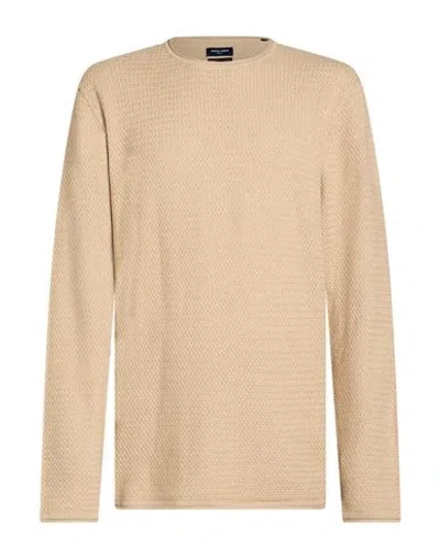 Jack & Jones Man Sweater Beige Size Xl Cotton In Sand