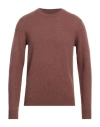 Jack & Jones Man Sweater Brown Size Xl Wool In Brown