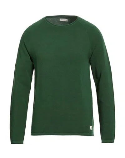 Jack & Jones Man Sweater Green Size M Cotton