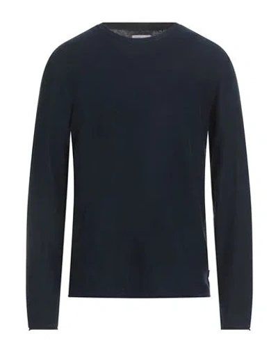 Jack & Jones Man Sweater Midnight Blue Size L Cotton, Linen