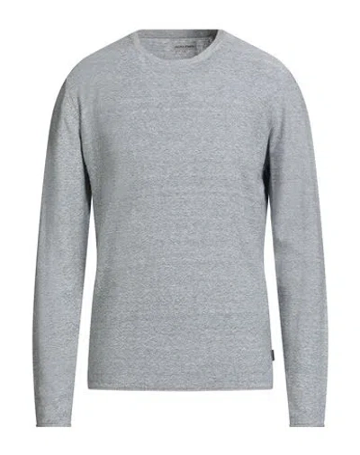 Jack & Jones Man Sweater Slate Blue Size L Cotton, Linen