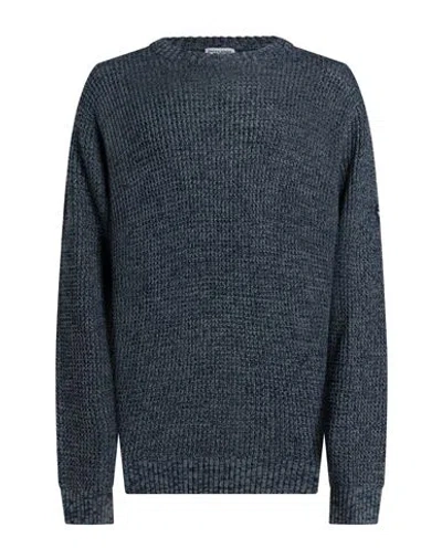 Jack & Jones Man Sweater Slate Blue Size S Acrylic, Cotton