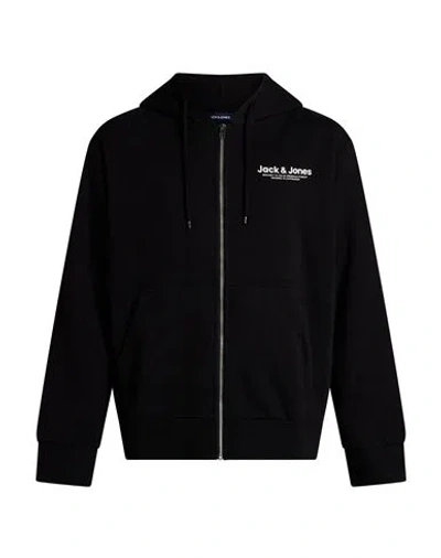 Jack & Jones Man Sweatshirt Black Size Xl Cotton, Recycled Polyester
