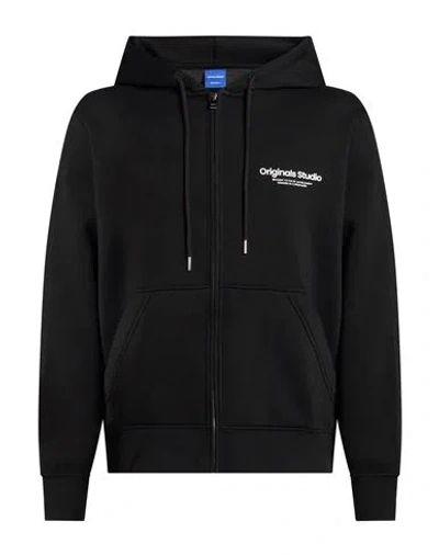 Jack & Jones Man Sweatshirt Black Size Xxl Cotton, Polyester