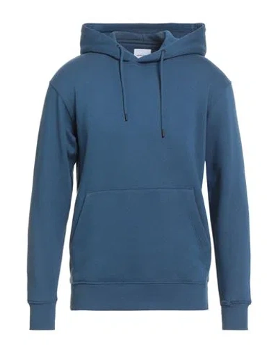 Jack & Jones Man Sweatshirt Blue Size Xxl Organic Cotton, Polyester, Cotton