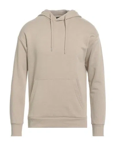 Jack & Jones Man Sweatshirt Sand Size Xxl Cotton, Polyester In Neutral