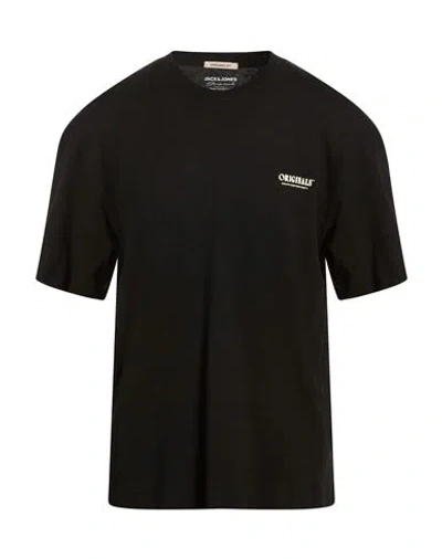 Jack & Jones Man T-shirt Black Size M Cotton